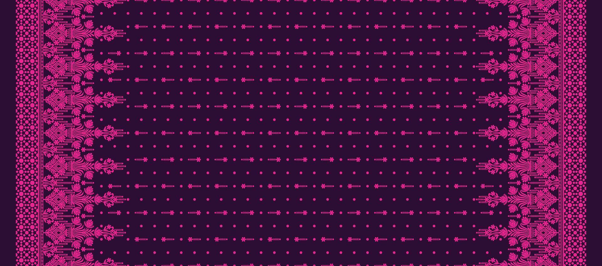 a purple and pink border with a lace pattern vector