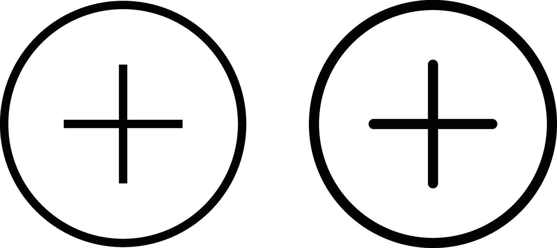 Sign and Menu icon, web ui icon set in linear color style vector