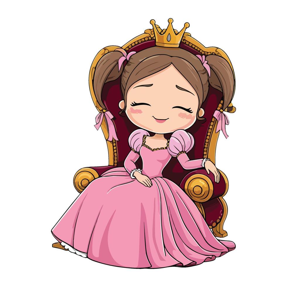 The Gentle Princess in Bloom vector
