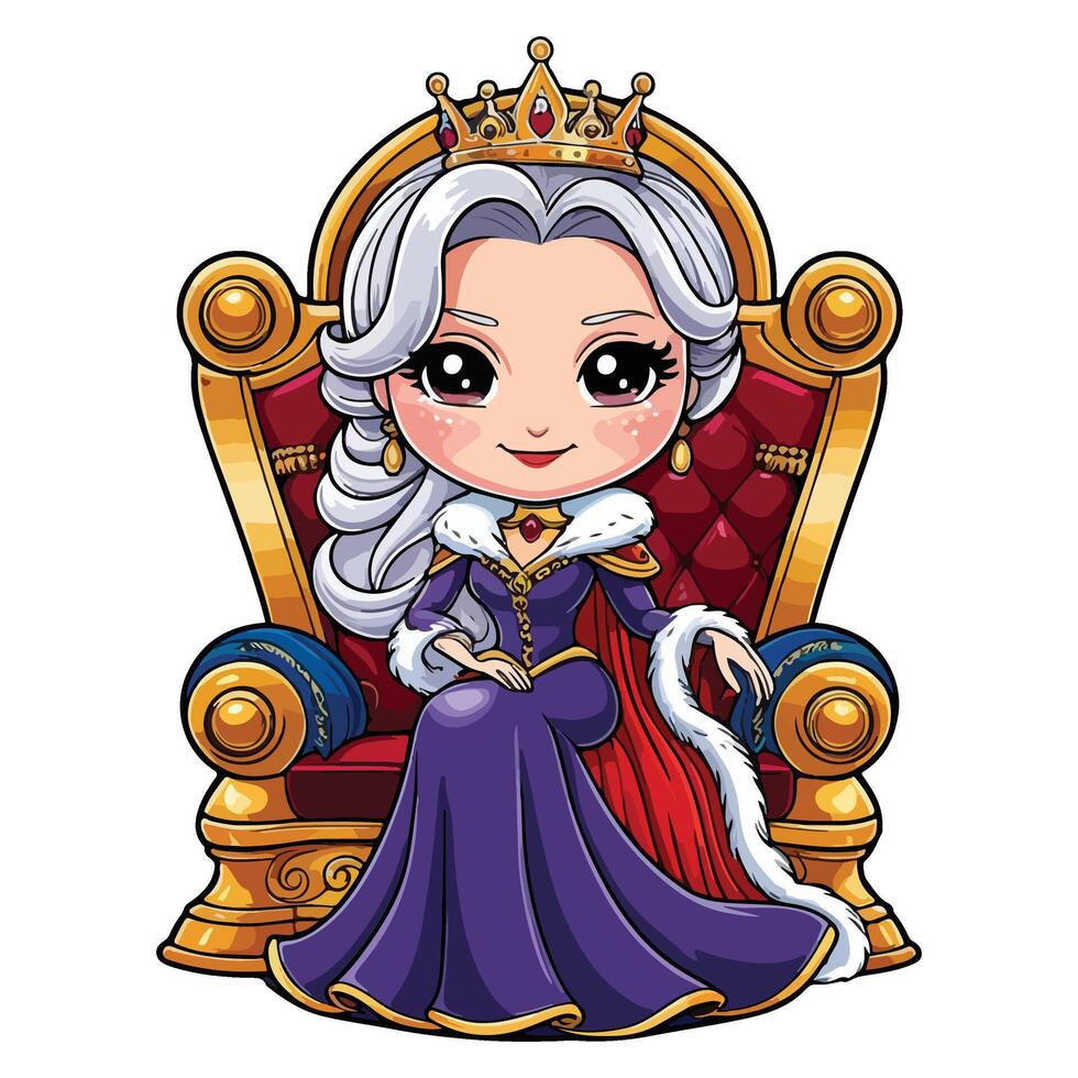 The Enchanted Princess of the Violet Court vector