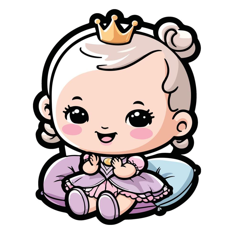 The Little Princess of the Kingdom vector