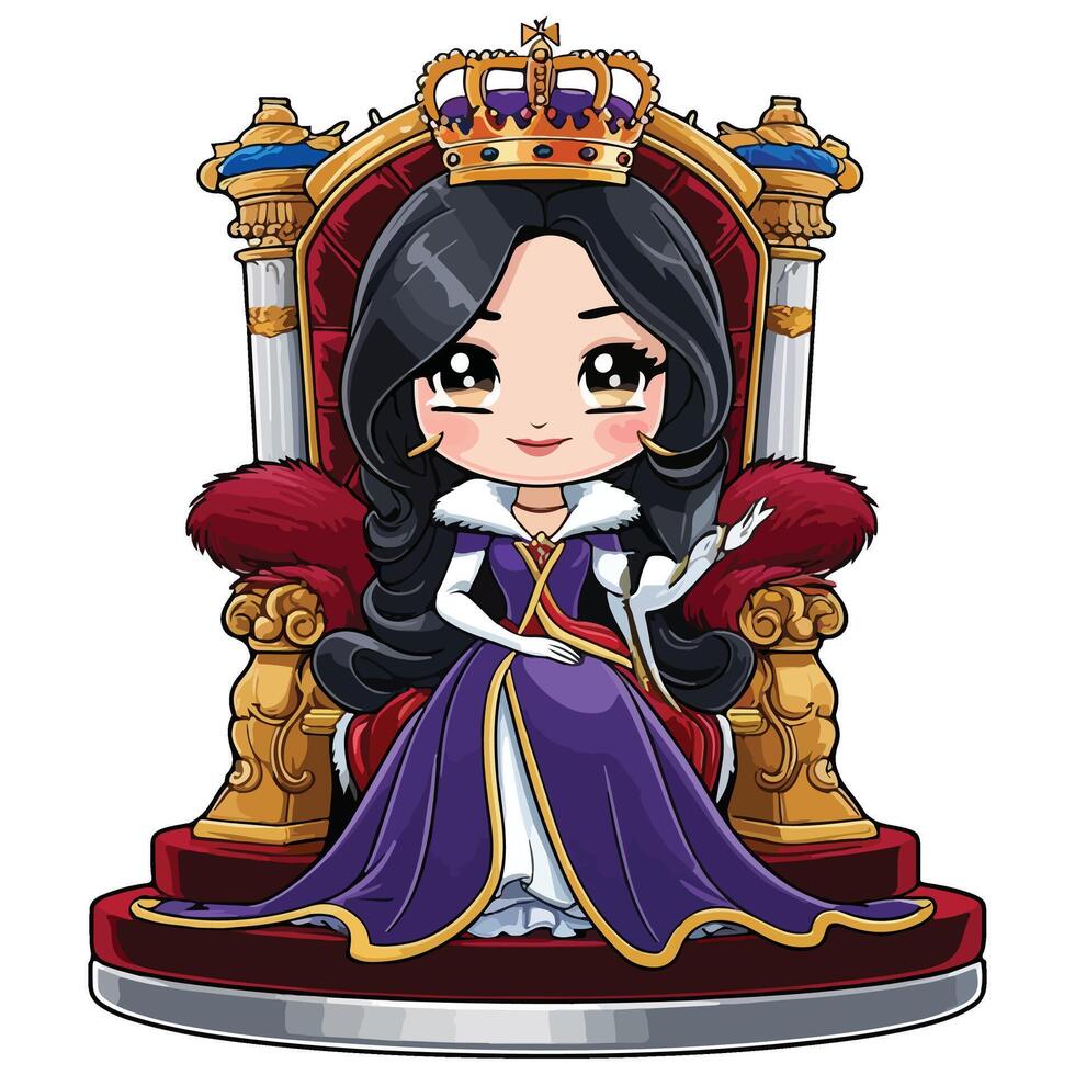 The Heir to the Throne in Velvet Purple vector