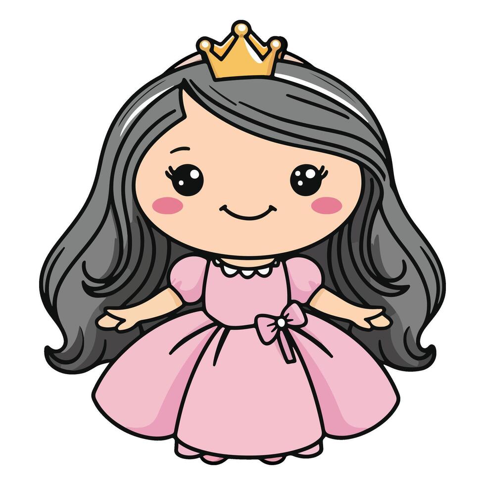 The Future Queen in Delicate Pink vector