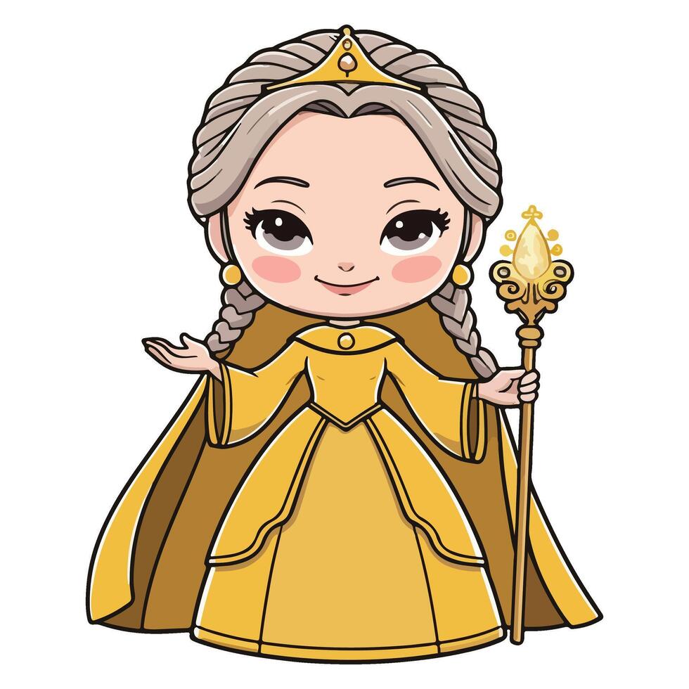 The Golden Belle of the Kingdom vector