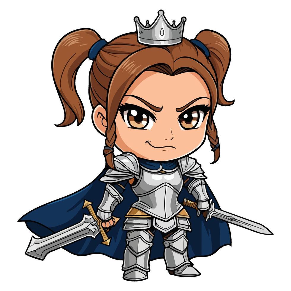 The Crowned Defender of the Realm vector