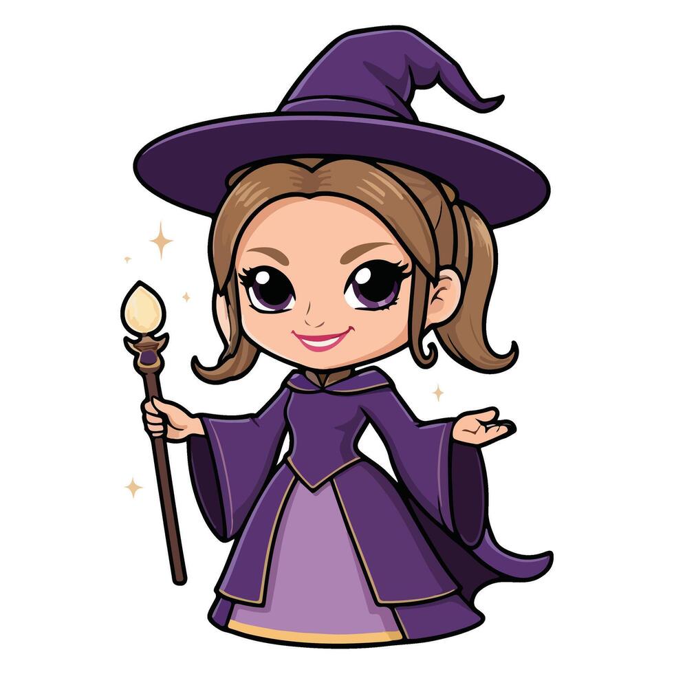 The Mystic Princess in Purple vector