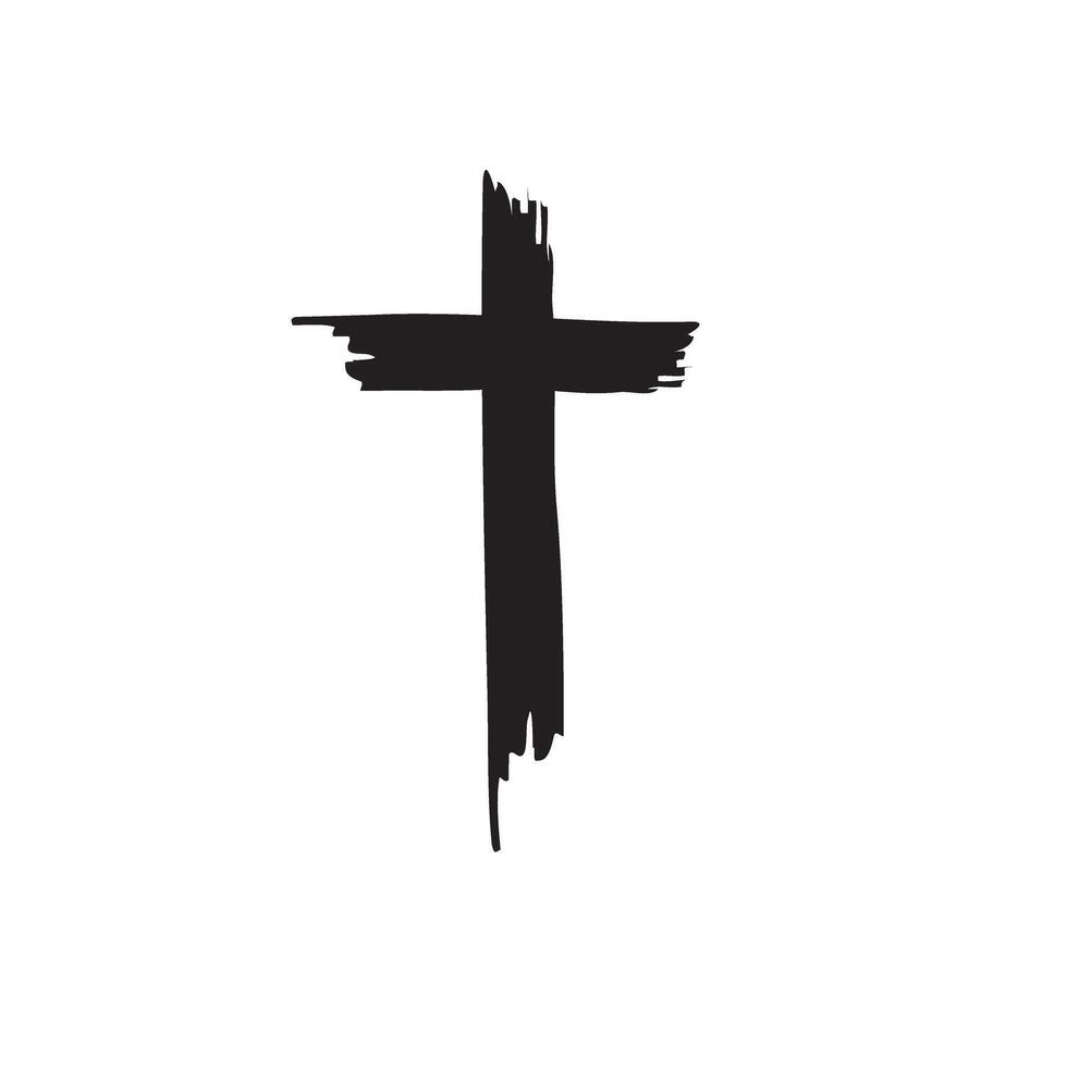 Cross silhouette Stock illustration vector