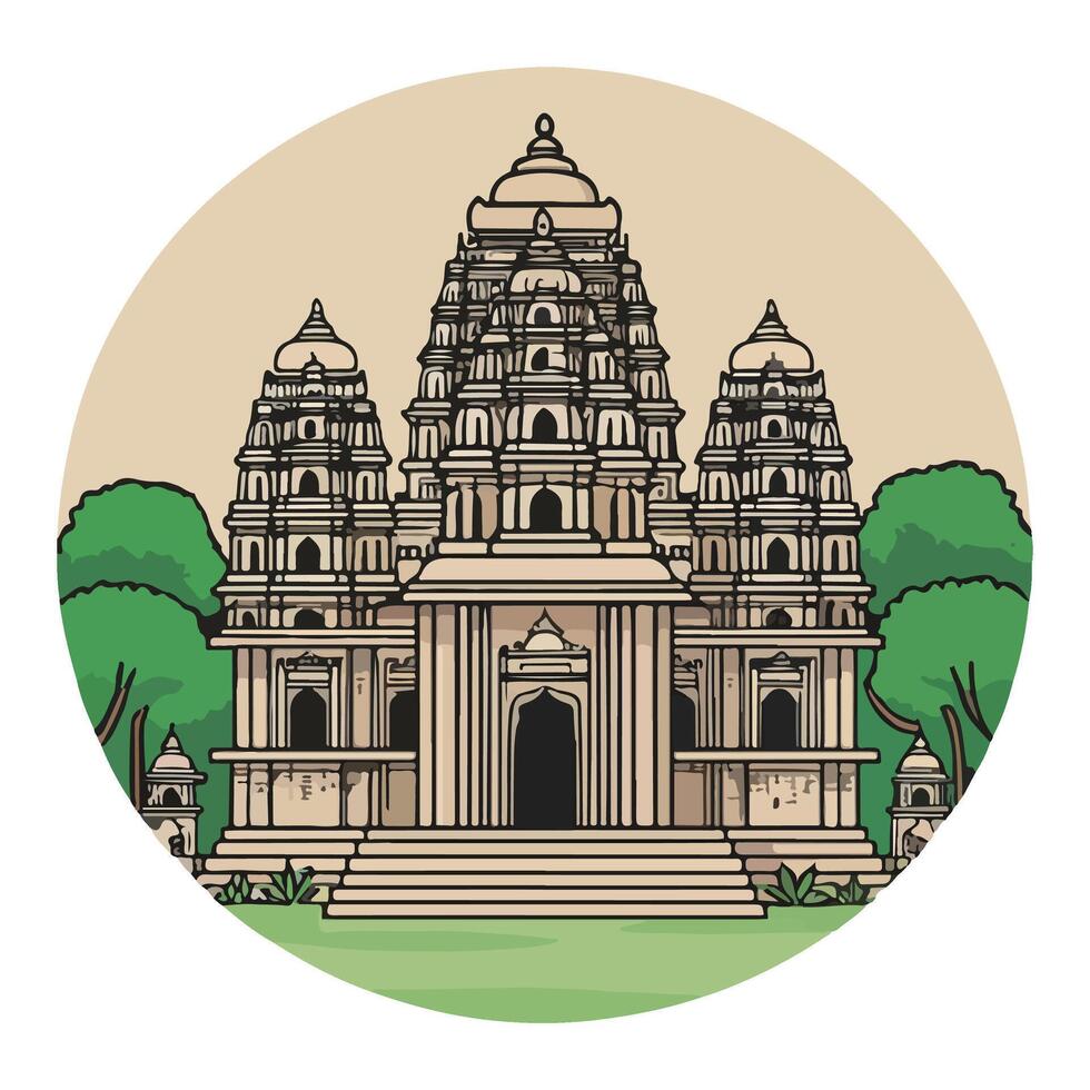 The Sacred Monastery of Old vector