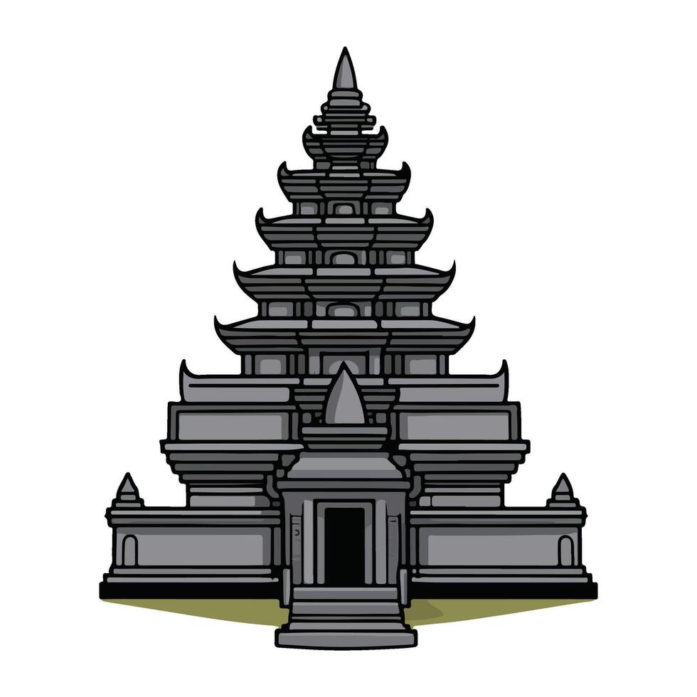 The Ancient Meditation Site vector