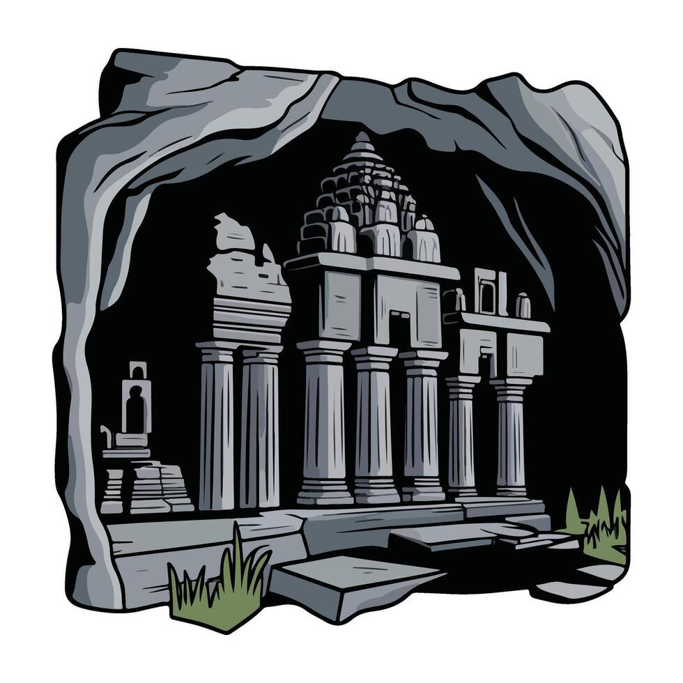 Ancient Ruins of Time vector