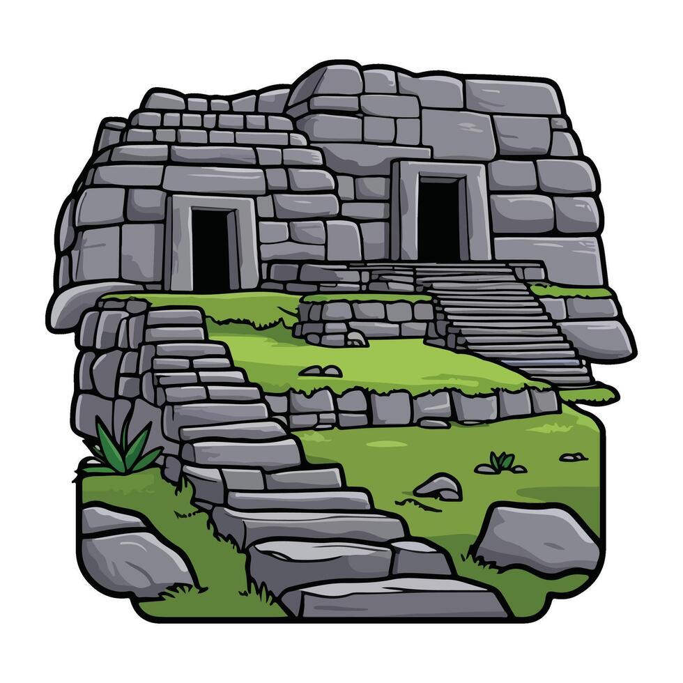 The Mythical Ruins vector