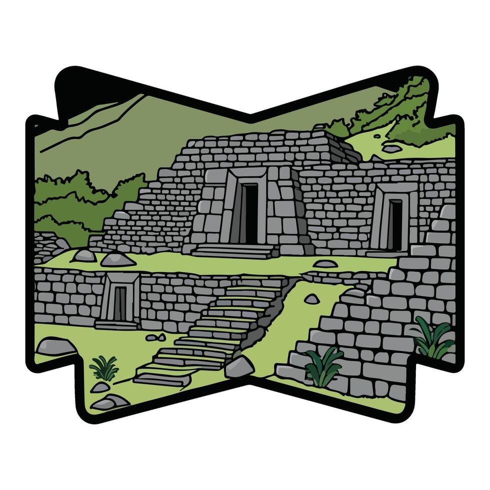 The Shrouded Temple Ruins vector
