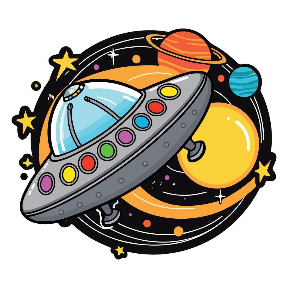 Galactic Explorer Cartoon vector