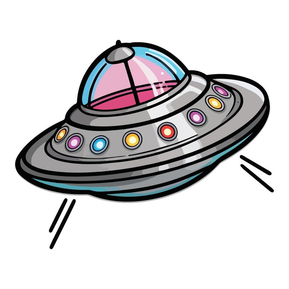 The Glowing Saucer vector