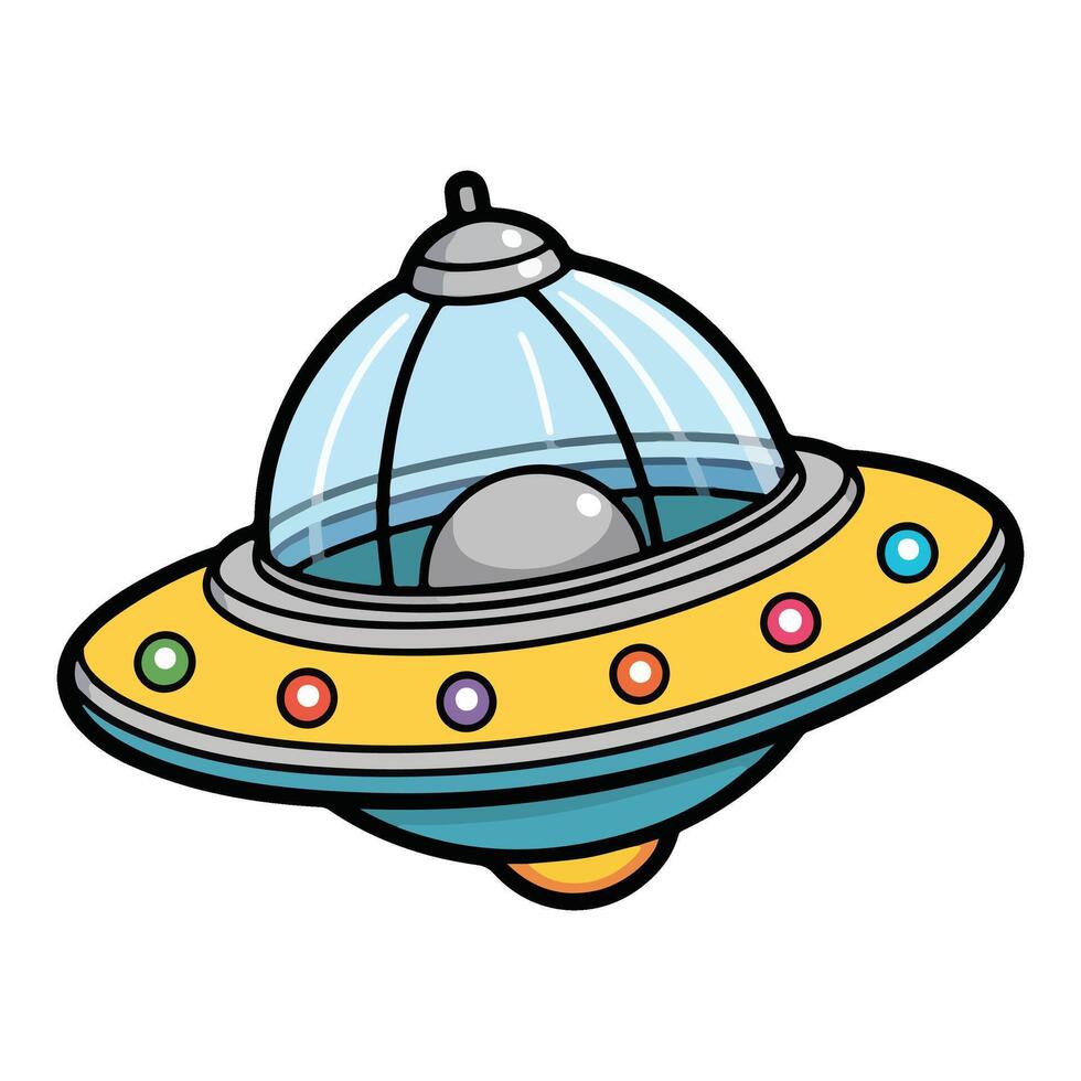Intergalactic Visitor Cartoon vector