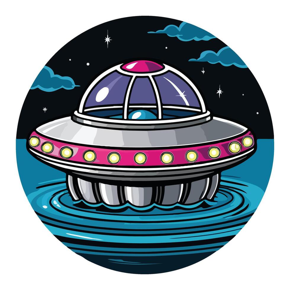 Spaceship from Beyond vector