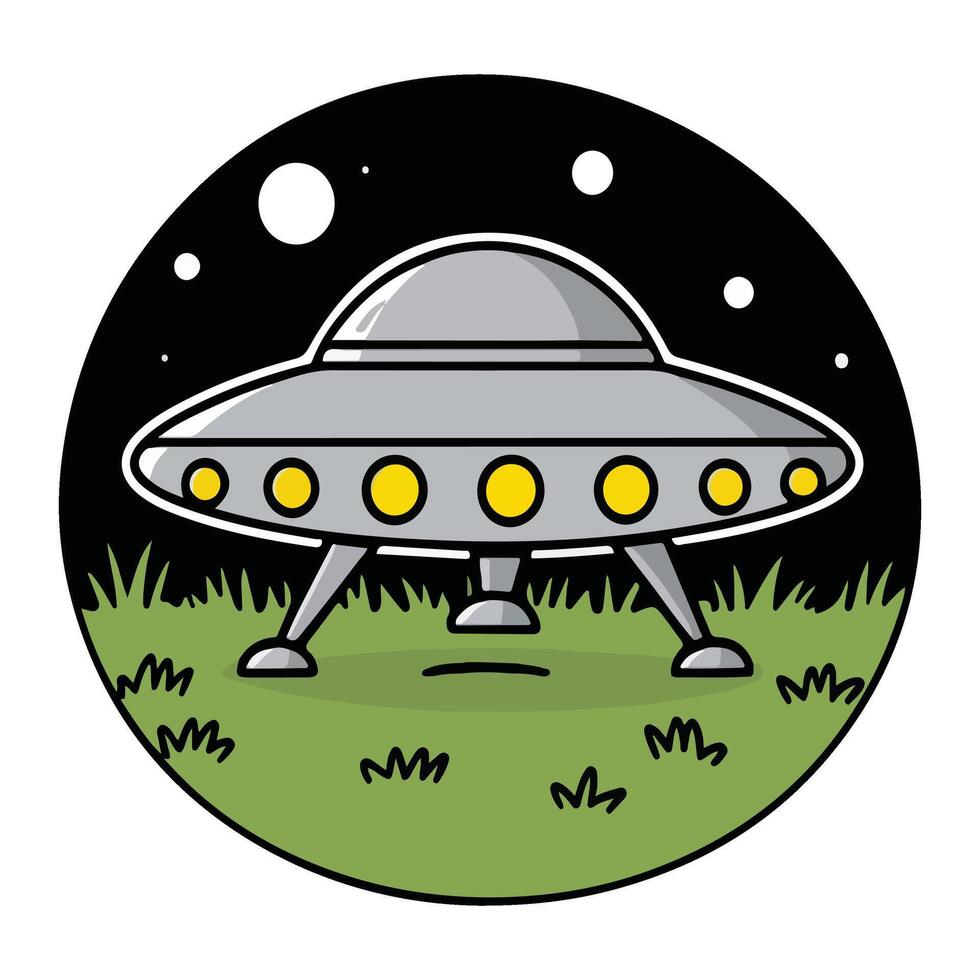 The Hovering Starship vector