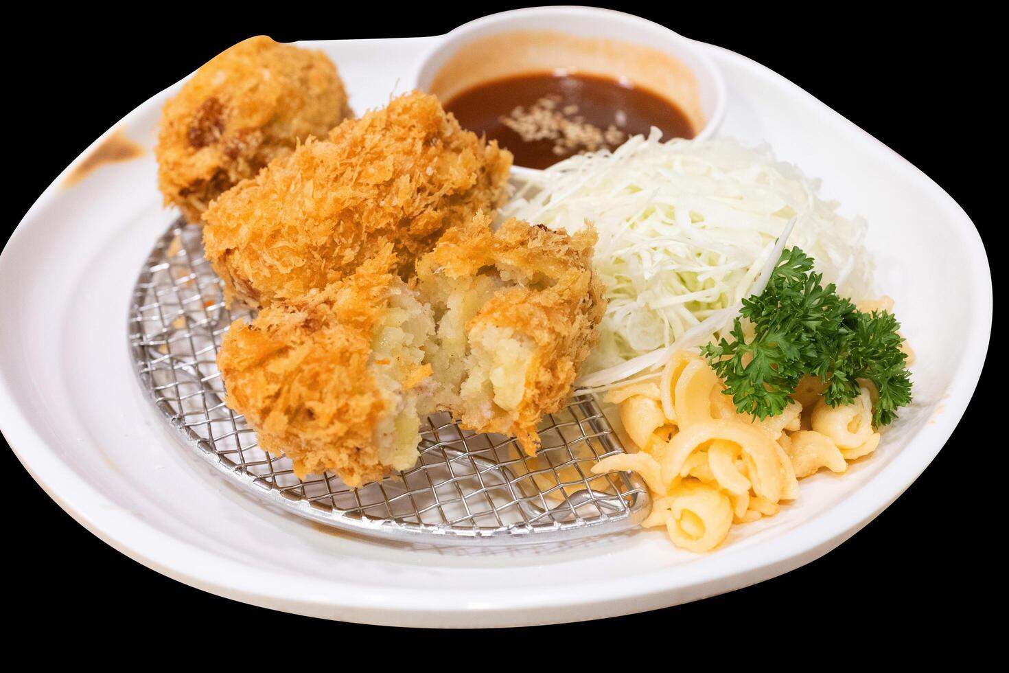 Potato Croquette japan style, focus selective photo