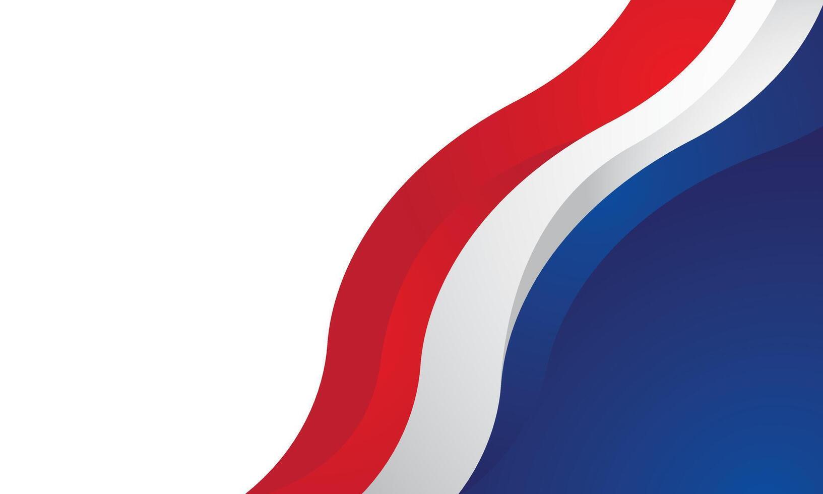 Abstract red white blue business banner background vector
