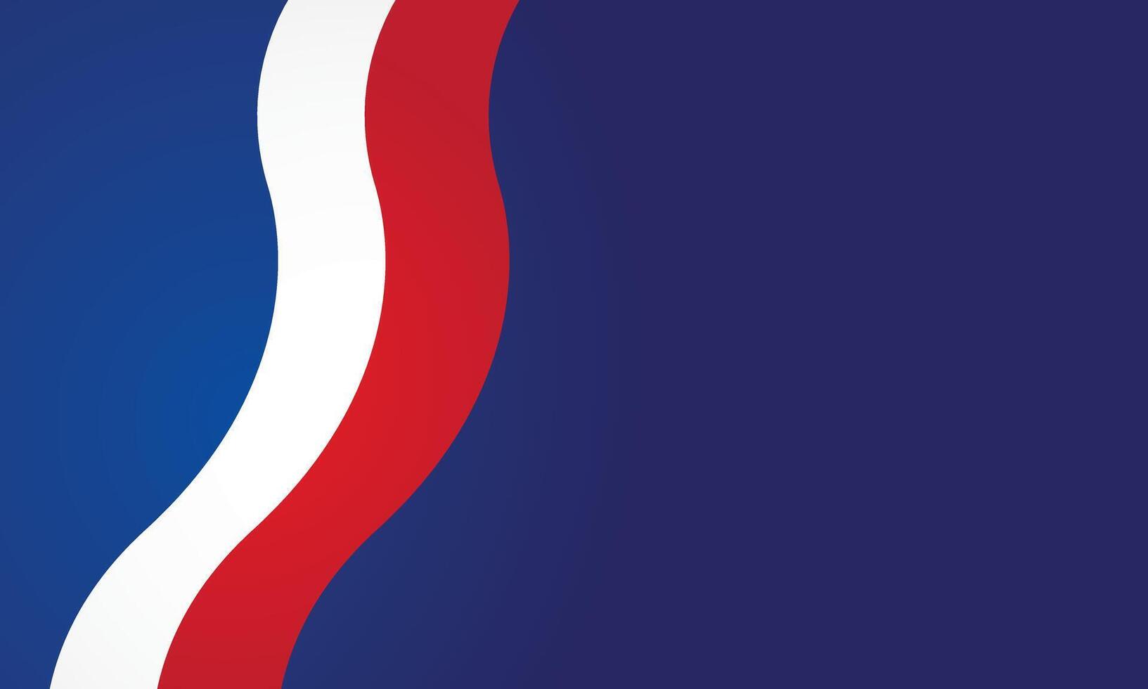Abstract red and white on blue background vector