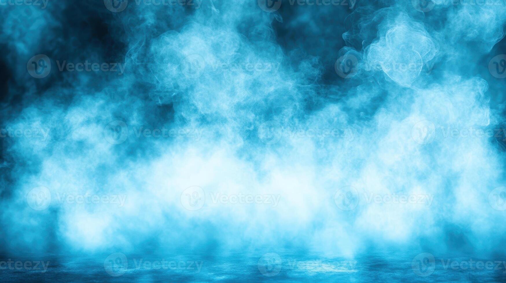 Ethereal blue mist creates abstract, dreamy atmosphere in this image photo