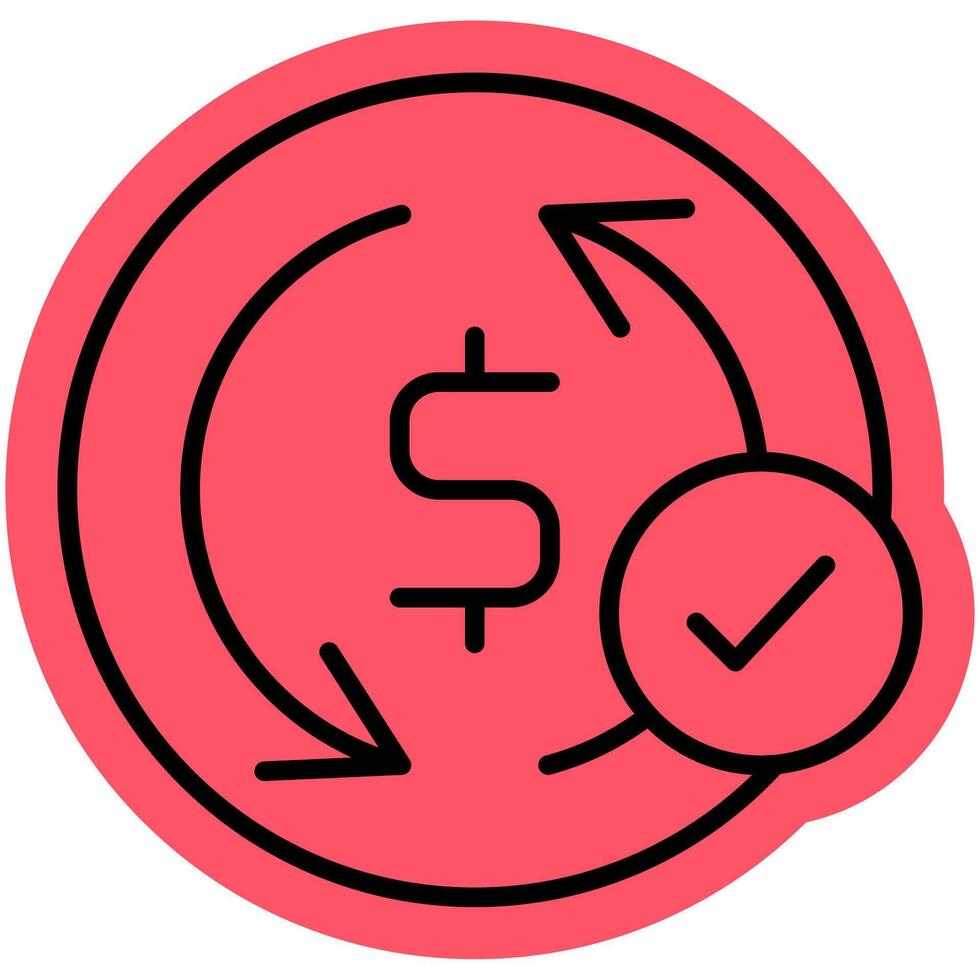 Subscription success outline colour icon vector