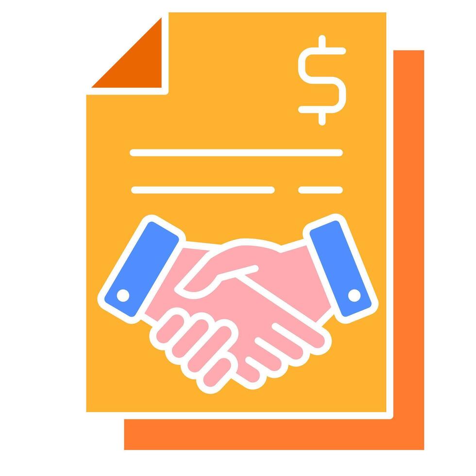 business partnership proposal illustration vector