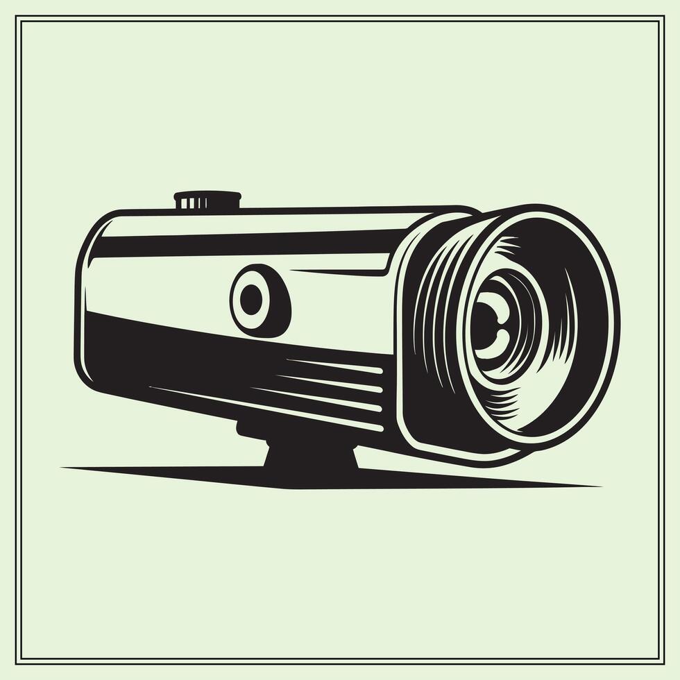 Silhouette of Projector, Presentation vector