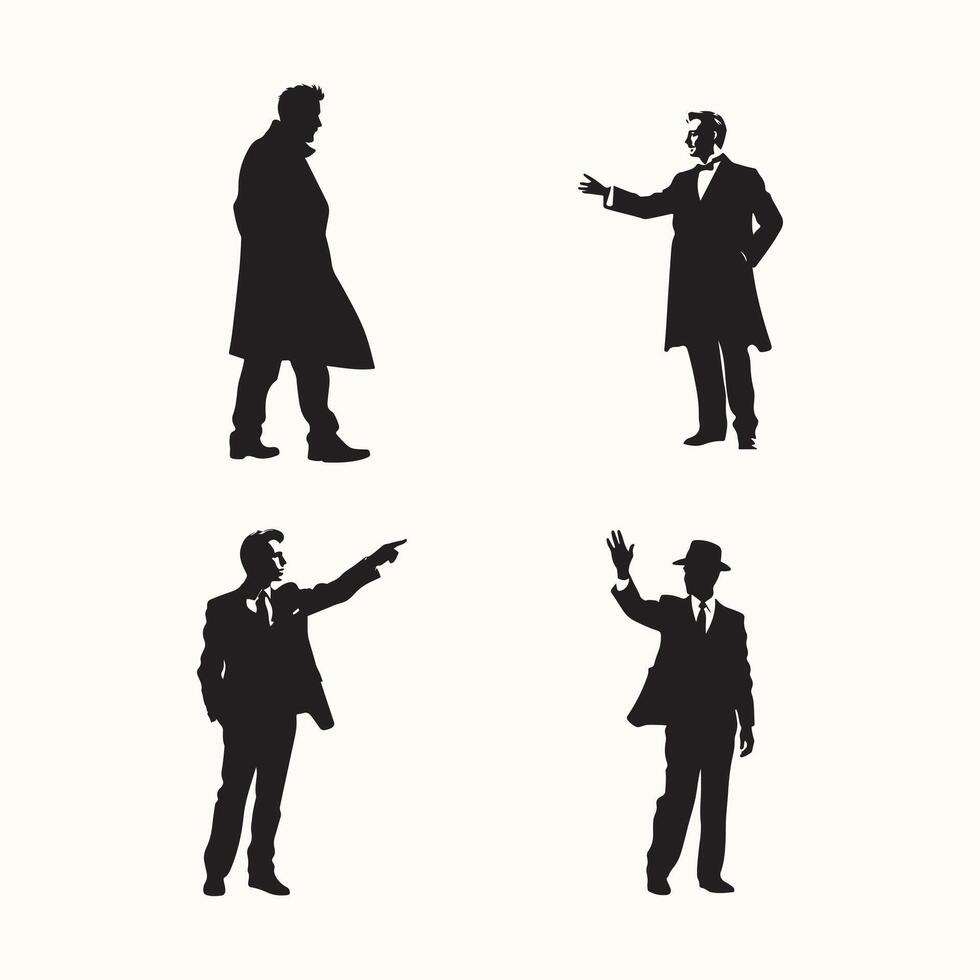 Actor Silhouette, Dramatic Scene vector