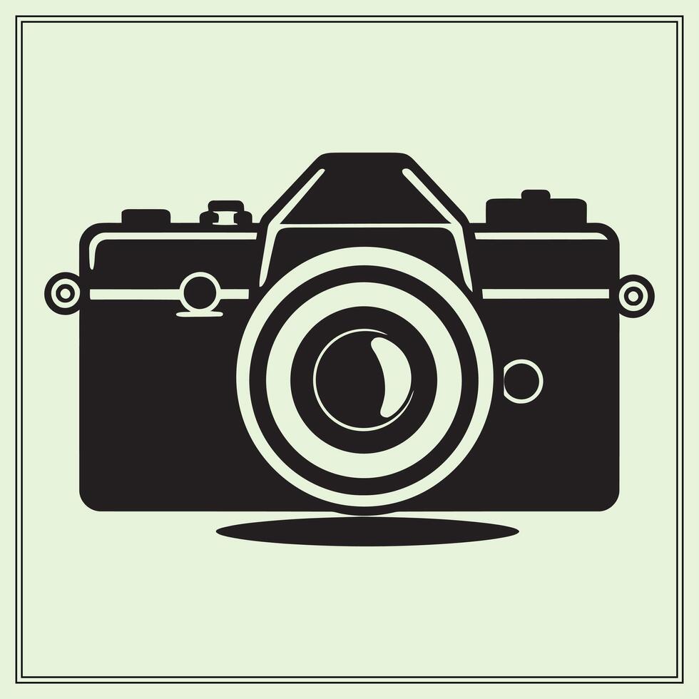 Silhouette of Camera, Technology vector