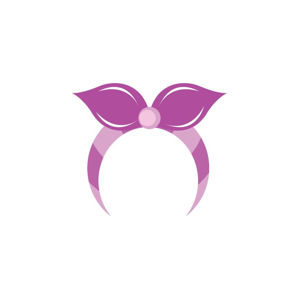 Purple headband icon vector