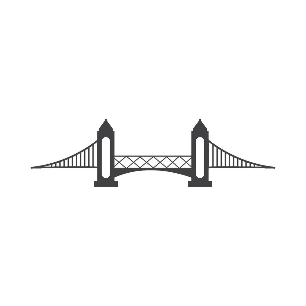 London's iconic tower bridge. vector