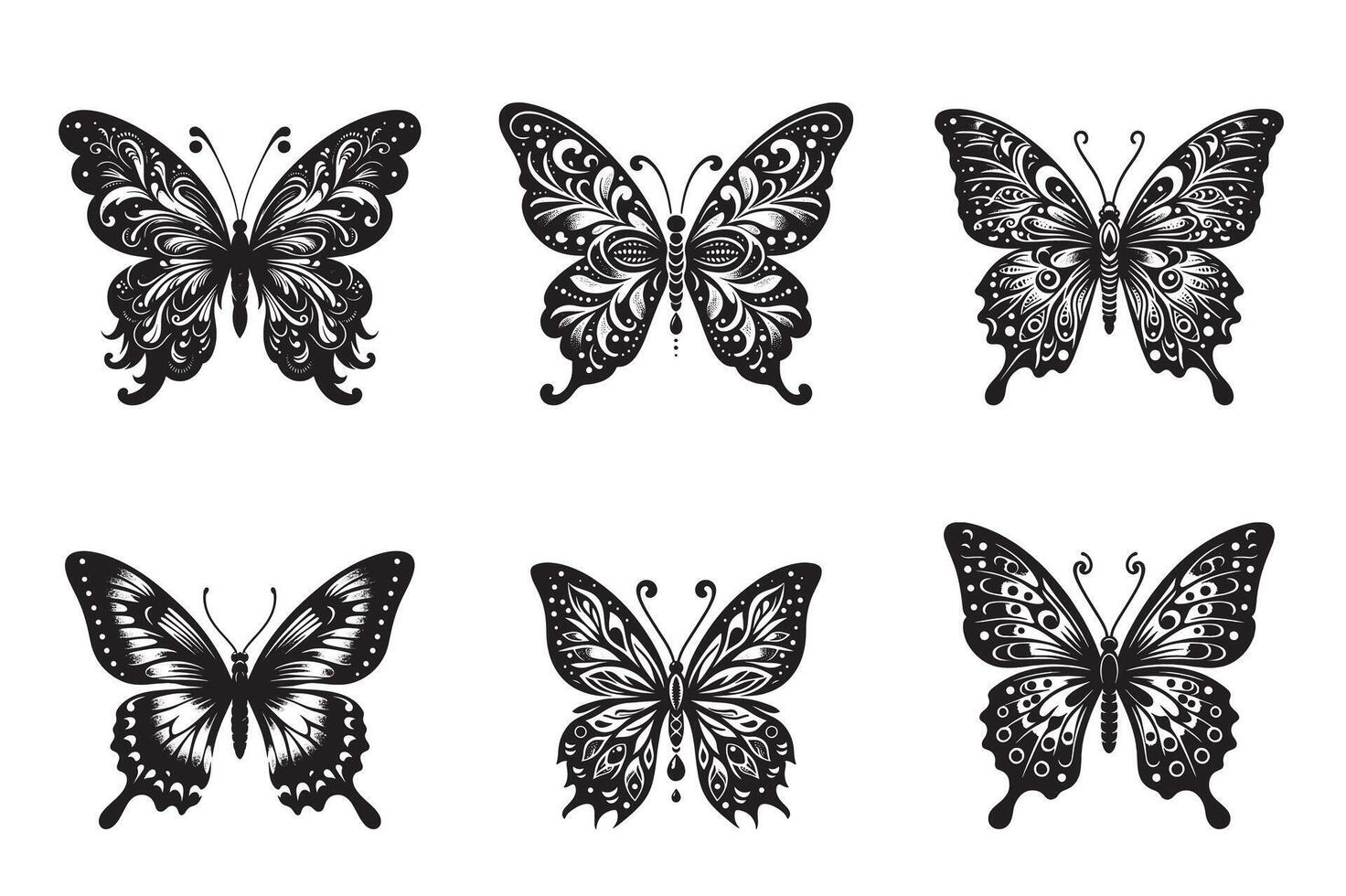 The Best butterfly Style vector