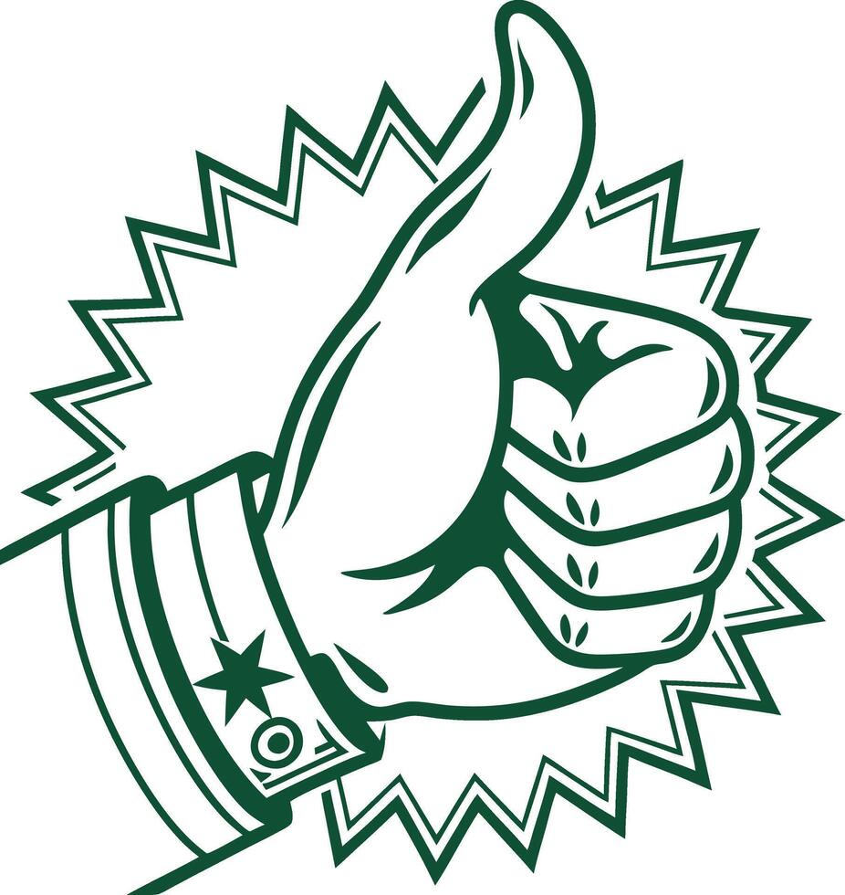 Thumbs Up Symbol vector