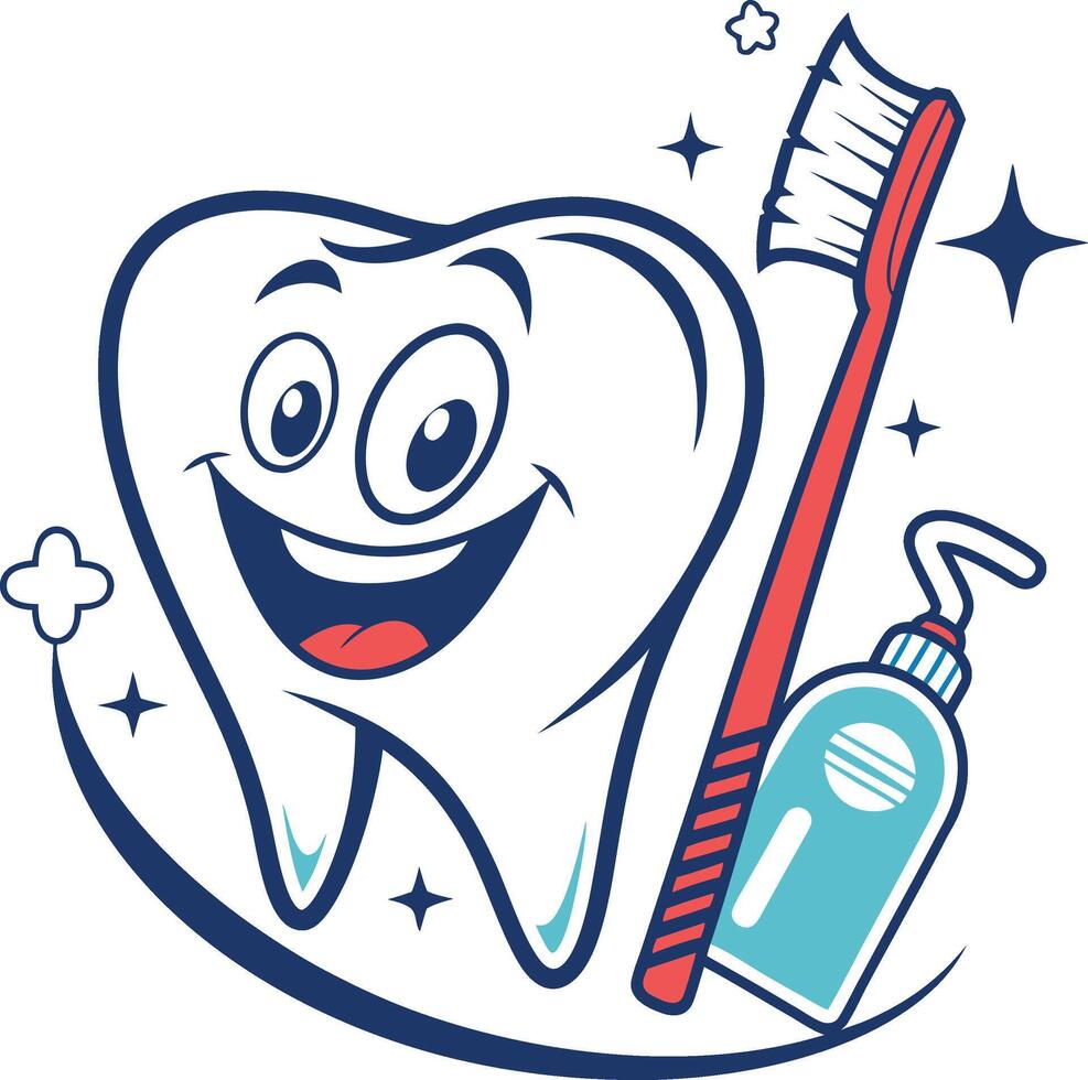 Dental Care Mascot vector