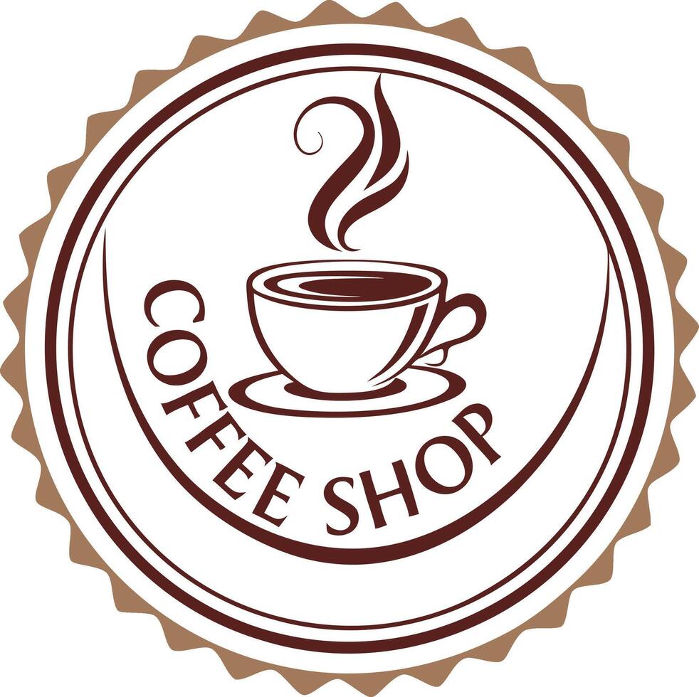 coffee shop logo vector
