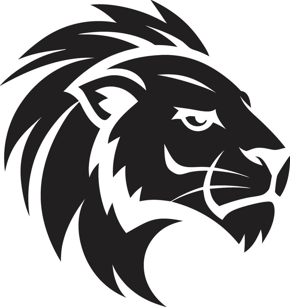Lion face symbol vector