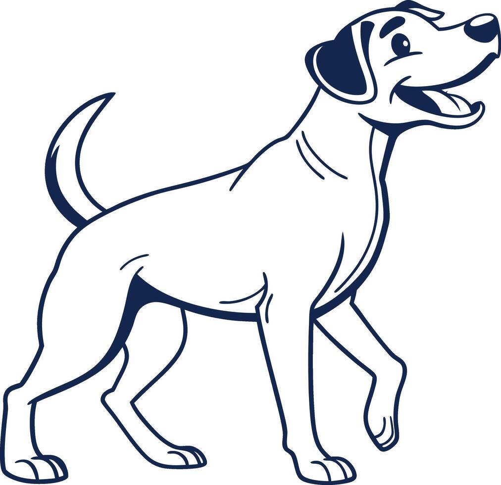 Happy Canine Illustration vector