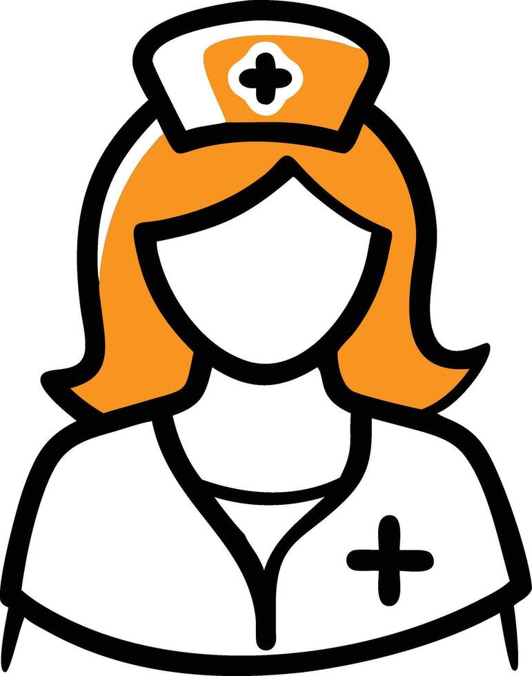 Nurse icon logo vector