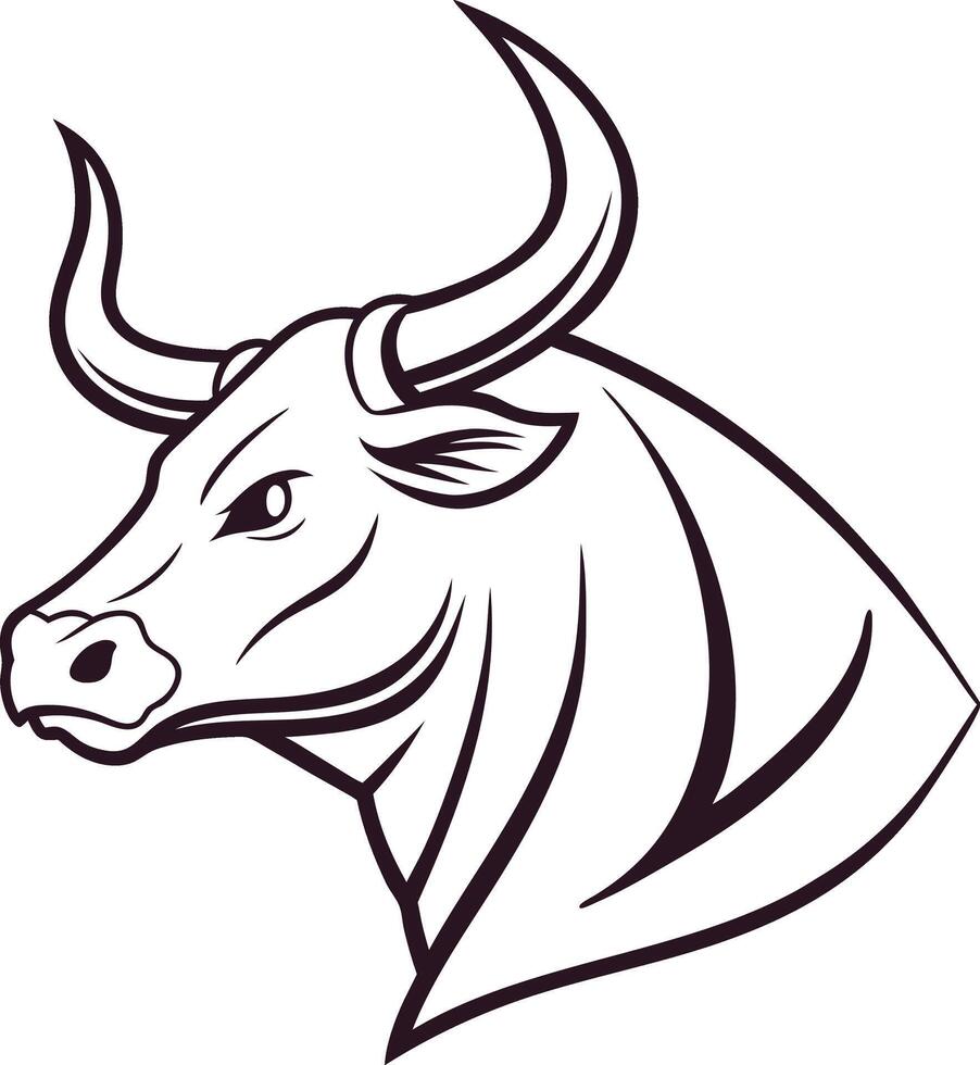 Bull Head Emblem vector