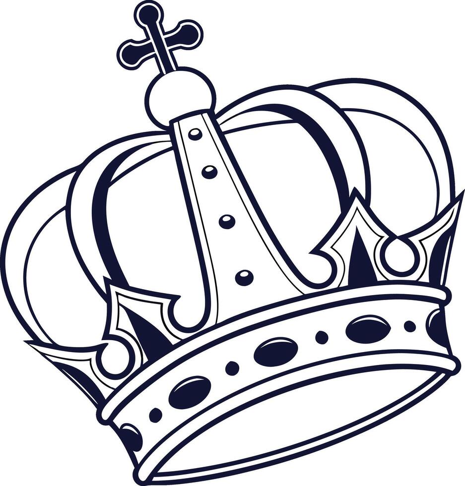 Majestic Crown Illustration vector