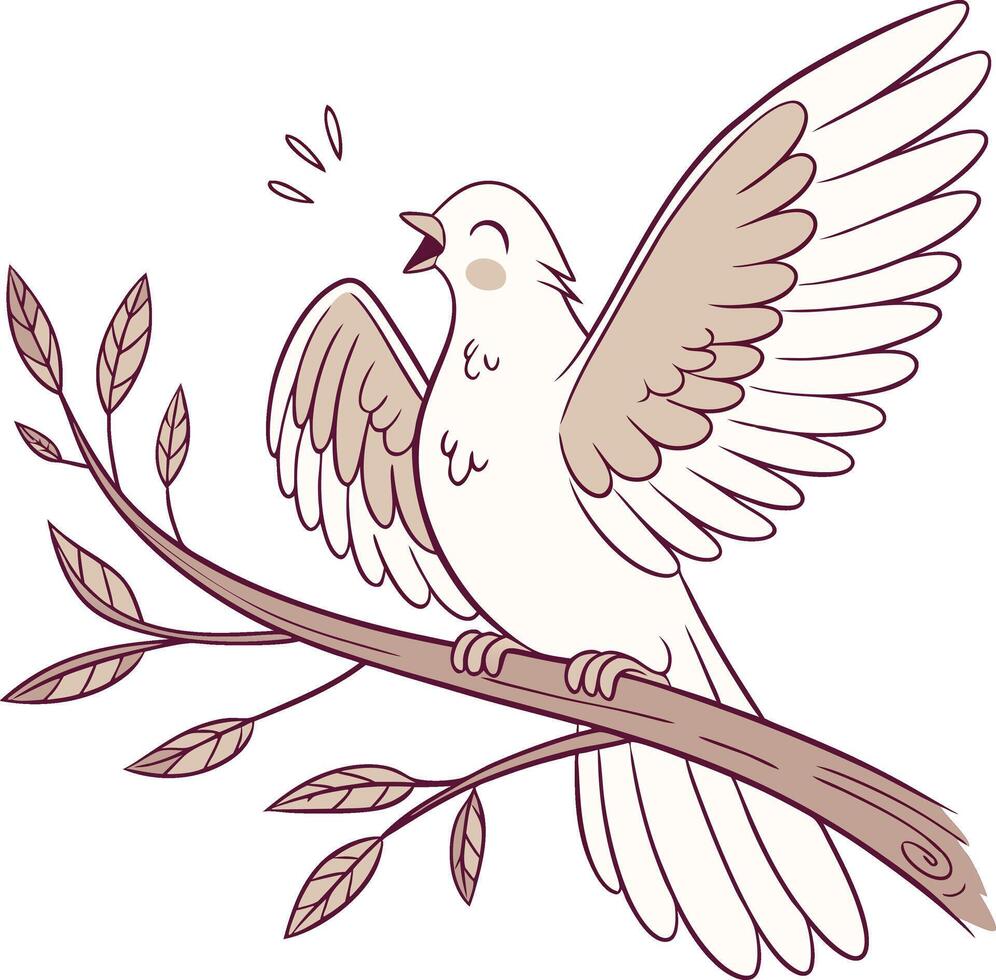 Cheerful Songbird design vector