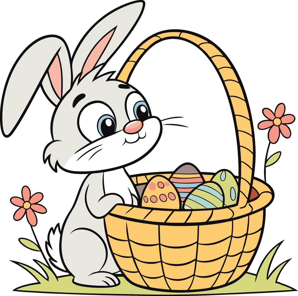 Easter Bunny's Egg Hunt vector