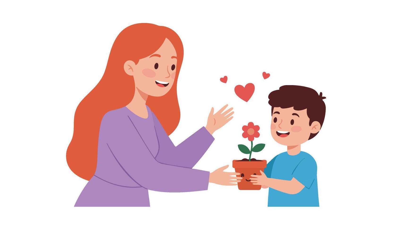 Happy Mom and Baby Sharing Quality Time in a Warm Family Scene vector