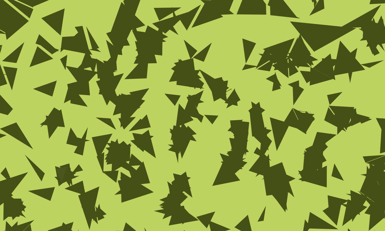 Chaotic and stacked geometric background. Olive green color design with modern triangle elements. vector