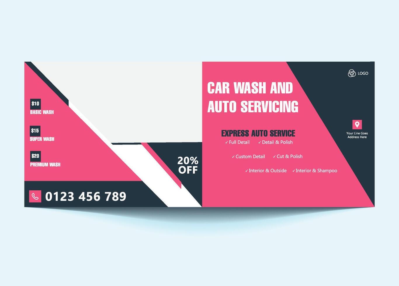 No More Dirt Just Shine Try Our Car Wash Today.Perfect for showcasing services, promotions, and branding. Easy to edit for social media success. vector
