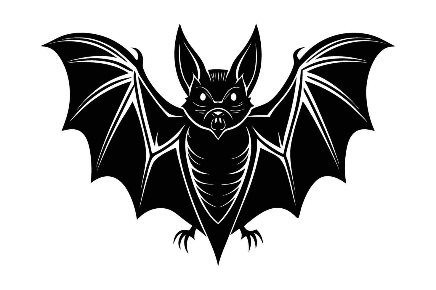 bat silhouette illustration vector