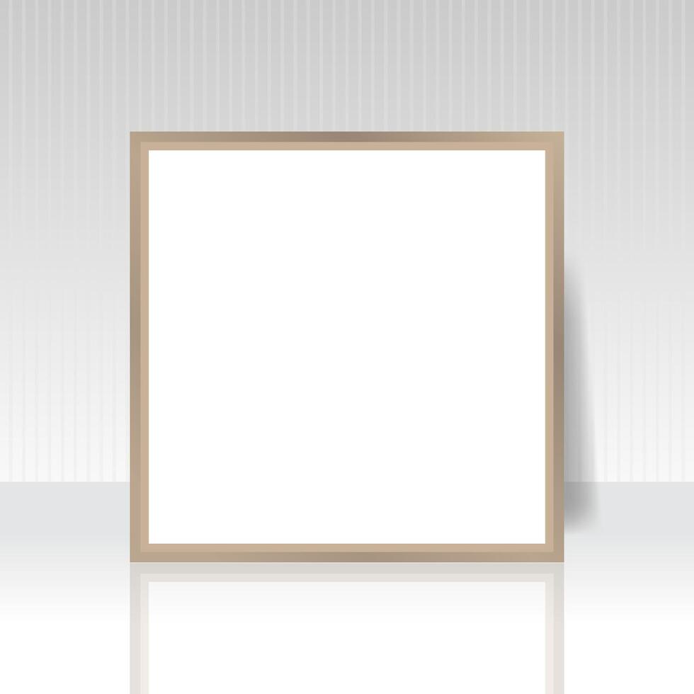 blank board wood frame mockup design. llustration vector