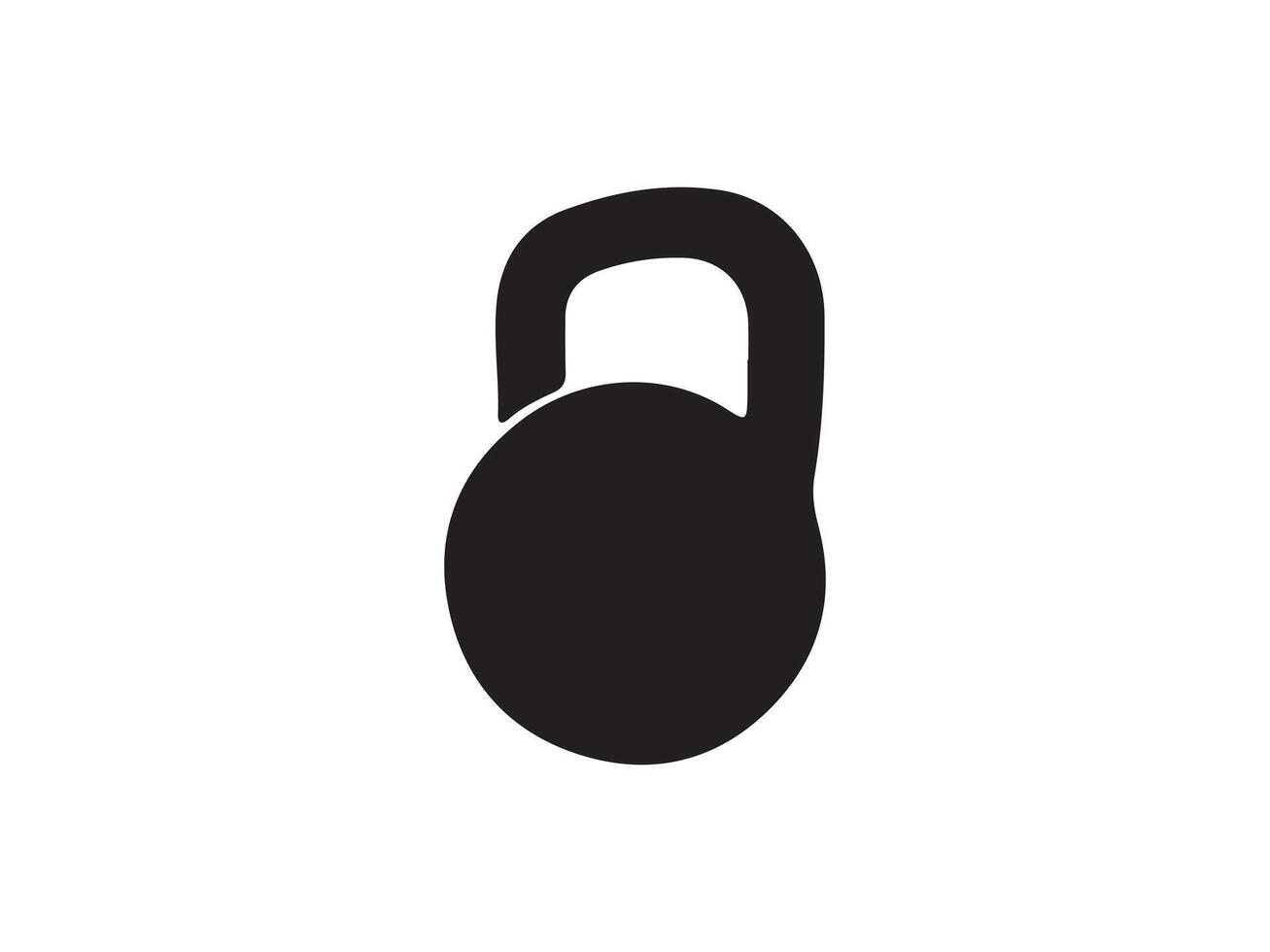Kettlebell Icon on white background vector