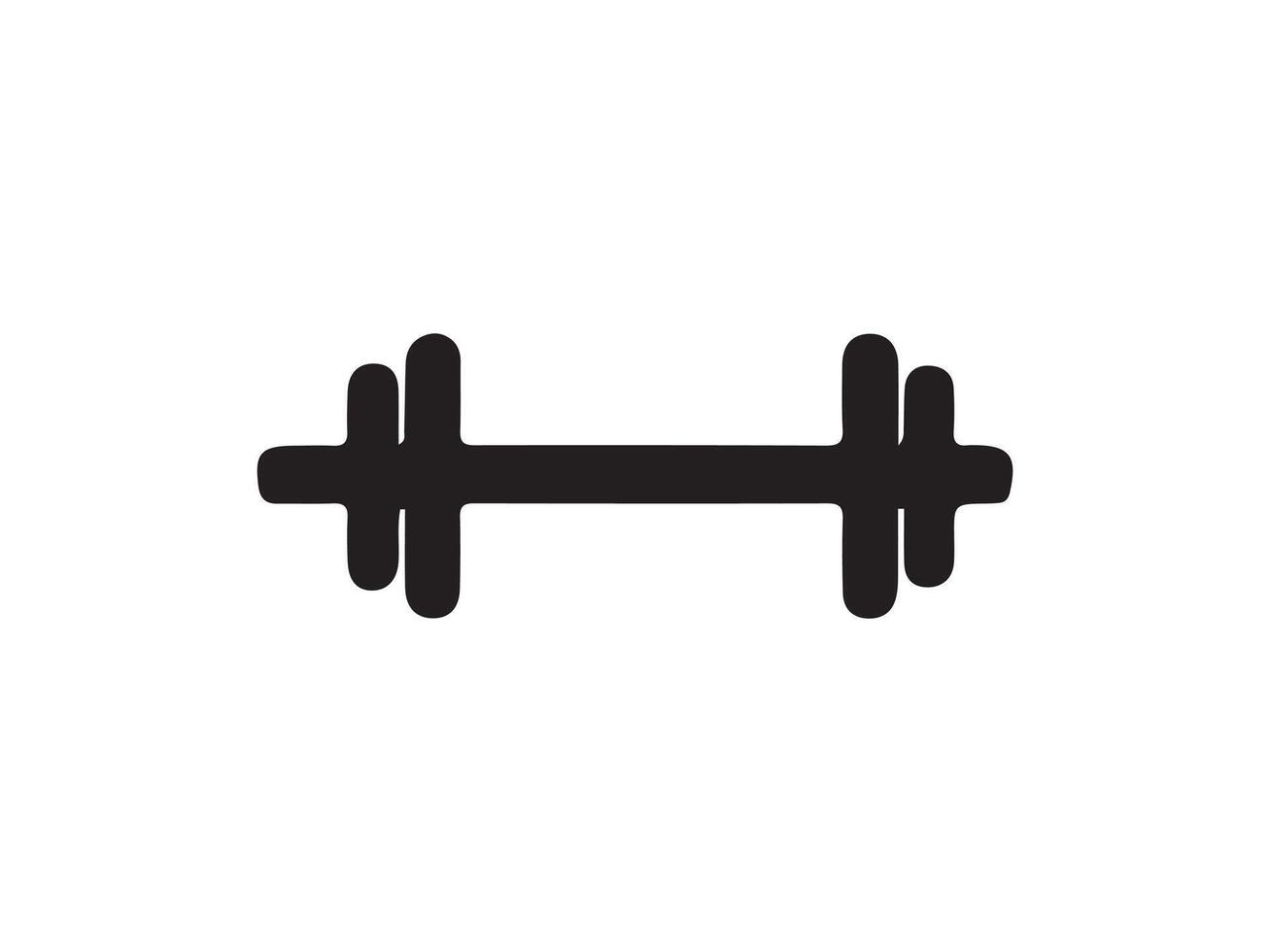 Barbell Weightlifting on white background vector